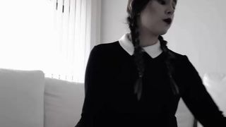 HornyCo57 Wednesday Addams Dildo play