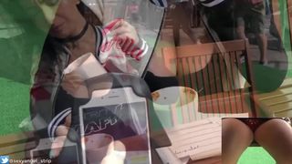 Emanuelly Raquel public orgasm interactive toy