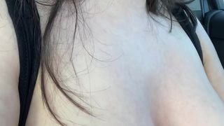 Samantha Paige topless driving