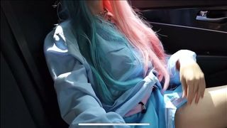 lana rain masturbate's in 3 different uber's