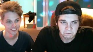 BR Blonde Guy and Best Friend Tease for Cam