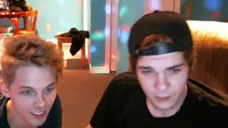 BR Blonde Guy and Best Friend Tease for Cam