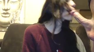 hot girl giving blowjob ;)