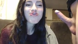 hot girl giving blowjob ;)