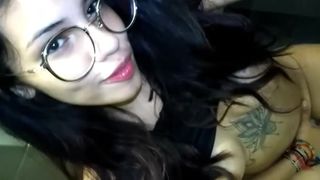 Colombian teen nude - Bella touch her pussy when pee
