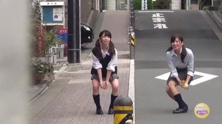 Asians peeing in public
