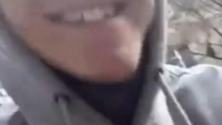 Group teasing on the street - real amateurs