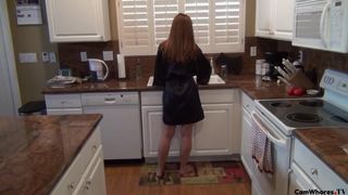 Mindi Mink Mom In Kitchen With Son in private premium video 2