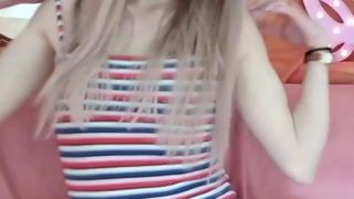 babyfromtheforest non-nude tease in black laced panties