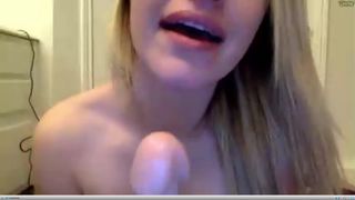 smexxii93 Sucks Dildo And Nipple