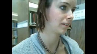 Avakittyn aka Lexibear public library dildo riding