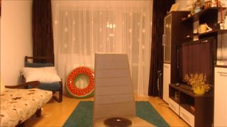 pussy_candy dildo squat, fuck amazing body