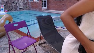 naughttykitty pool masturbation