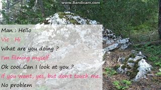 A STRANGER LOOKS VIC ALOUQUA AND FINGERS HIM