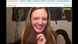 Saucysubz - new girl gets naked and bates pussy