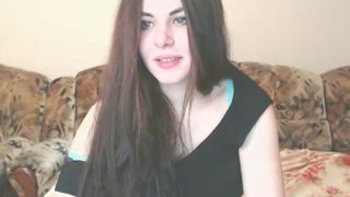 floriaymini got down on the floor and rode the hell out of her black dildo and lots of close ups in private premium video 2016-09-11