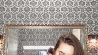christysmil suckin her tits,fucking her pussy with her toy then fucking her ass with her fingers in private premium video 2016-09-11