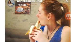 AnnaUSmit - Full naked and blowjob banana pm