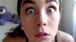 Odessa Ukraine Slut Yana Chala drinks refrigerated cum