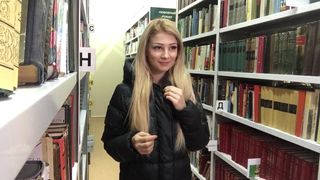 WonderVera and SweetestMary nude in a library