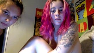 cybaby and ari use a vibrator lesbian show