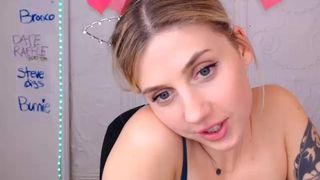 izabellalove, blonde, dildo, teen, tats
