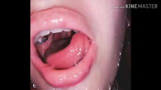 mouth fetish spit tongue 1