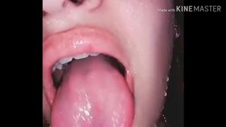 mouth fetish spit tongue 1