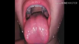 mouth fetish spit tongue 1