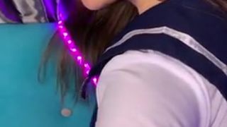 Ellieleen1 (aka ellieleen11, ellieleen, elliemayli) BF blowjob and doggy sex OnlyFans private video