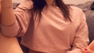 Ellieleen1 (aka ellieleen11, ellieleen, elliemayli) vibration makes her cum and playing all alone in her bed OnlyFans private video