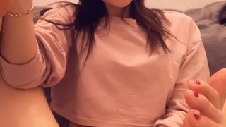 Ellieleen1 (aka ellieleen11, ellieleen, elliemayli) sexy time in her bedroom and wants your cum all over she OnlyFans private video