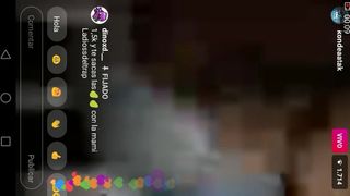 Hispanic teen show boobs on instagram live