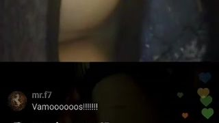 Spanish babe going naked on instagram live