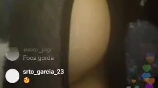 Spanish babe going naked on instagram live