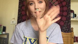 Automicblonde-oiled-up-pussy-dildo-fun