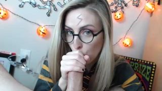 ceceseptember, cosplay, blowjob, Harry Potter
