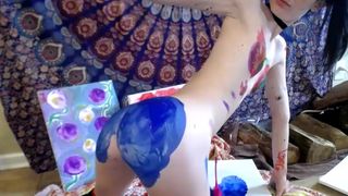 sexybeth1248, paint, small tits, skinny