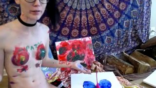 sexybeth1248, paint, small tits, skinny