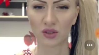 she blow pink dildo so so hot