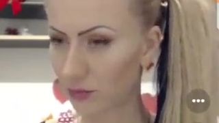 she blow pink dildo so so hot