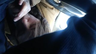 Sucking my neighbors dick while his gf is out