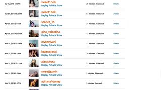 My Private Show List ;).