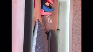 Double penetration huge dildo small asian