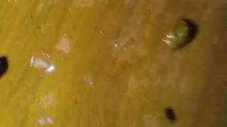 Naomi shooting her dirty enema on the floor