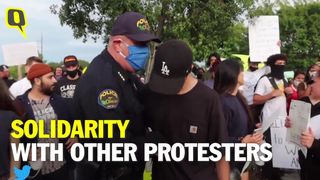 Several Cops Stand in Solidarity With Demonstrators in