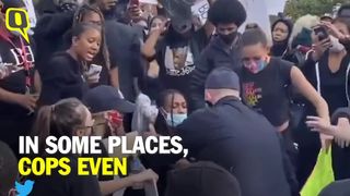 Several Cops Stand in Solidarity With Demonstrators in