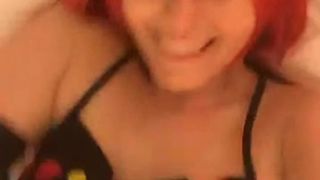 yoko cosplay girl takes her top off