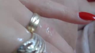 Lettali taste and eat her own creamy grool squirt