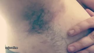 Bbw milf aunty shows erotic hairy armpits